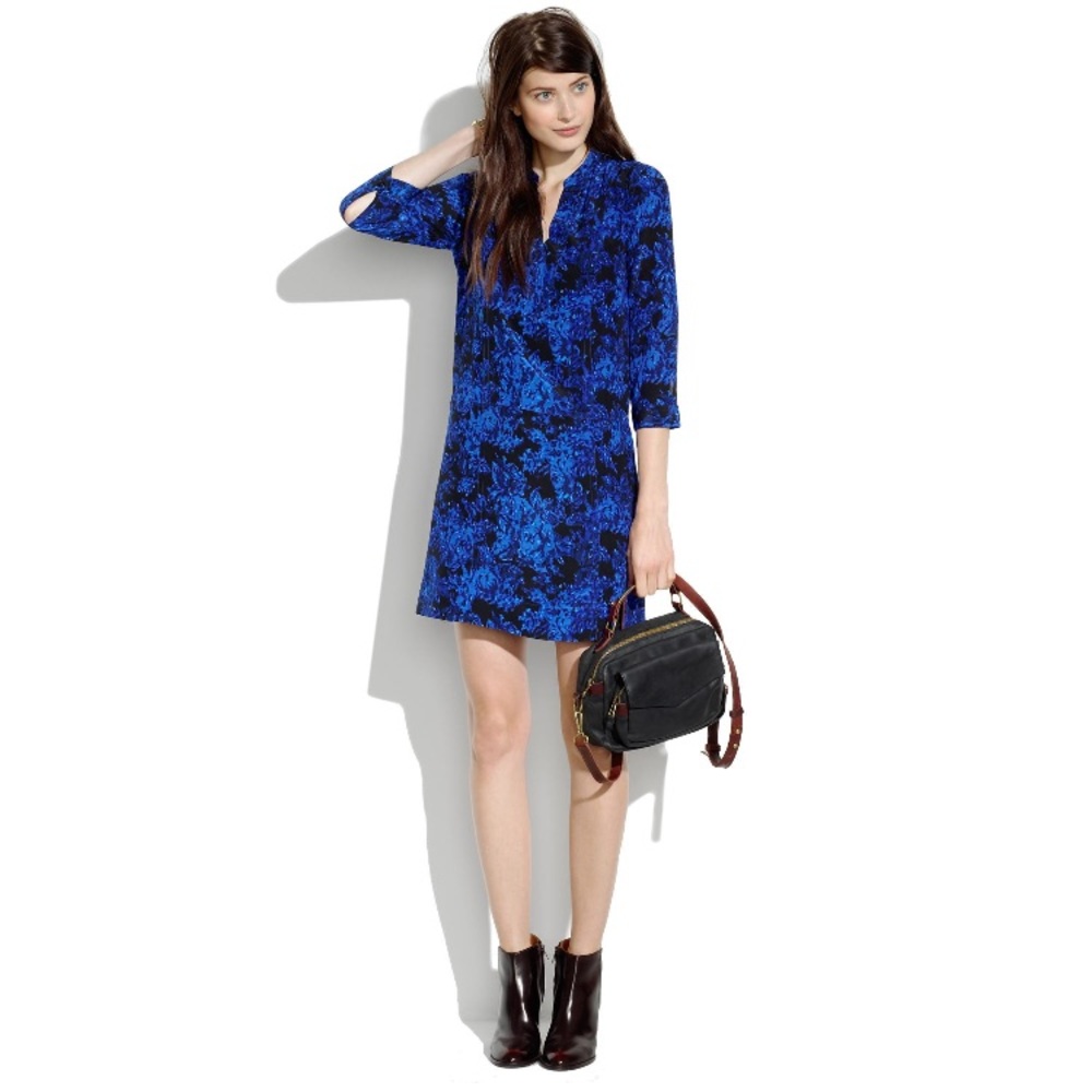 Madewell silk director shift dress / XS